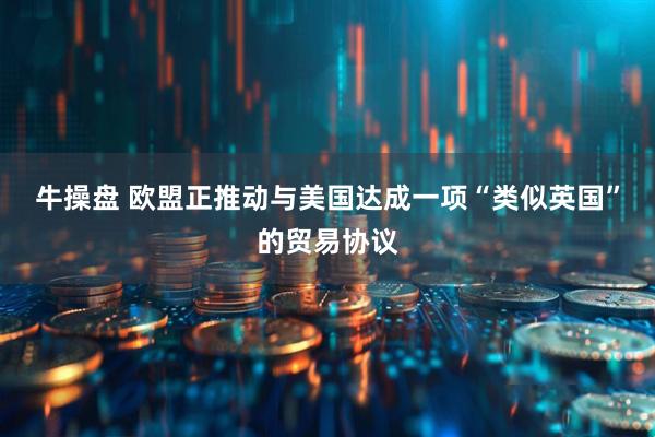牛操盘 欧盟正推动与美国达成一项“类似英国”的贸易协议