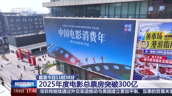 金鑫优配 2025年电影票房破300亿！游中国品美食&#32;跟着电影感受市场新活力