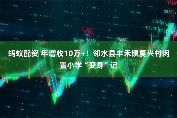 蚂蚁配资 年增收10万+！邻水县丰禾镇复兴村闲置小学“变身”记